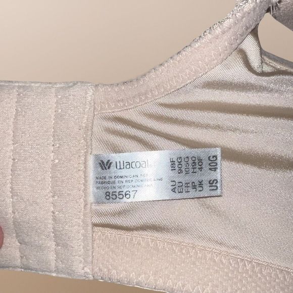Wacoal Wide Strap Lined Non Molded Bra Size 40G - Picture 4 of 6